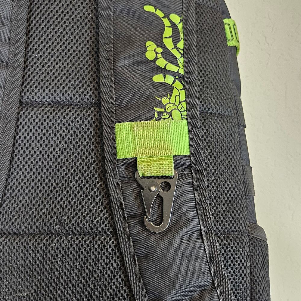 The Nightmare Before Christmas Oogie Boogie Backpack Black Neon Green - Picture 7 of 15